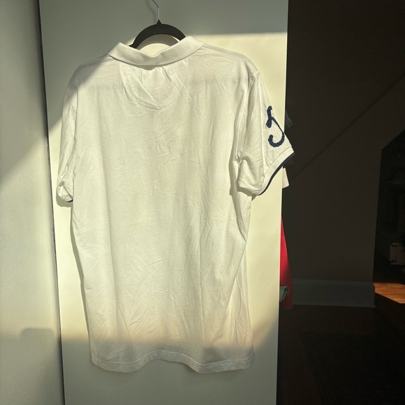 Men's White Polo Shirt - Picture 8 of 9